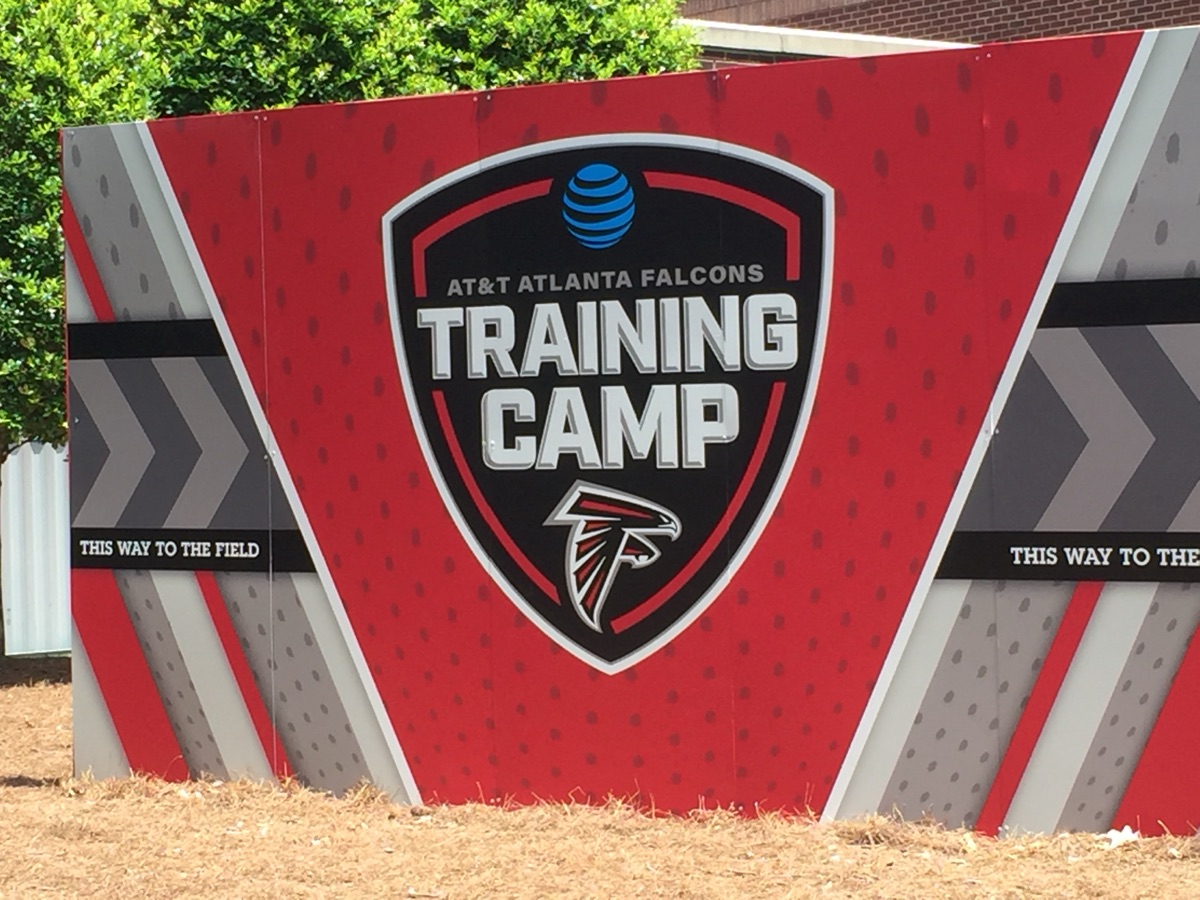 AT&T Atlanta Falcons Training Camp entrance signage